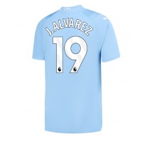 Moški Nogometni dresi Manchester City Julian Alvarez #19 Domači 2023-24 Kratek Rokav